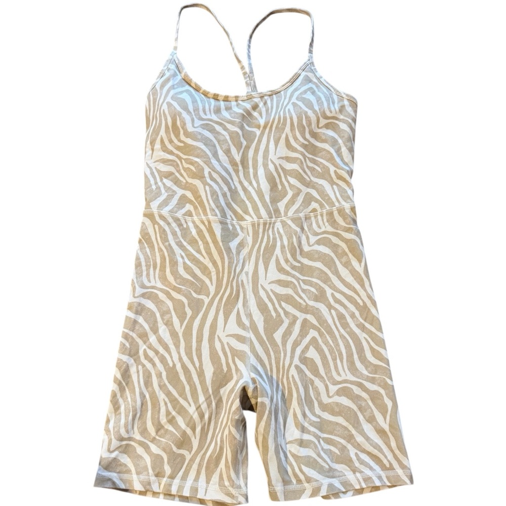 Women’s Zebra Print Spaghetti Strap Romper